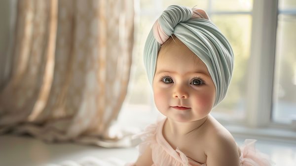 Turban bébé fille : l'accessoire tendance pour votre petite princesse